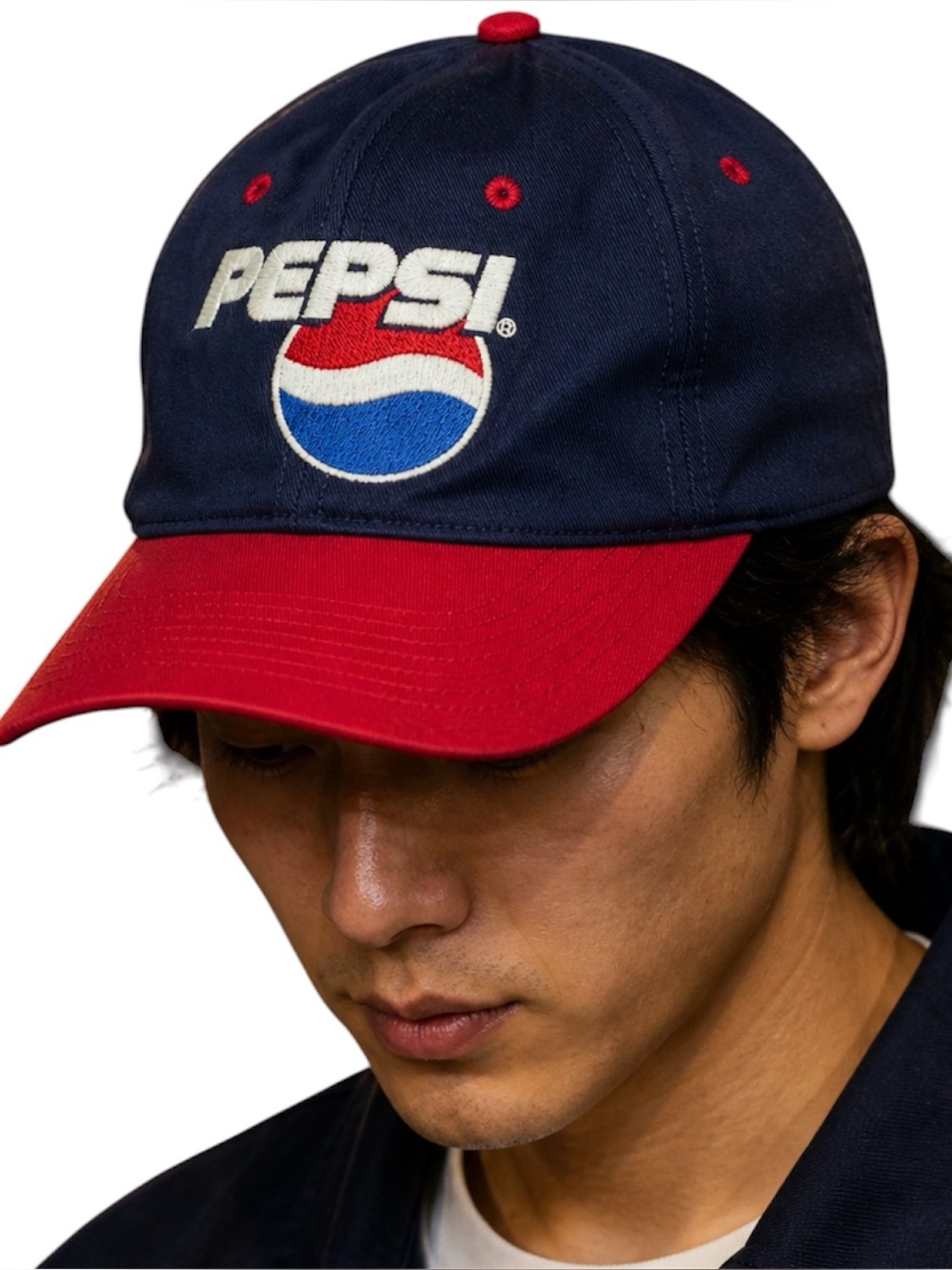 Vintage Pepsi Cola Snapback Hat Red Blue Baseball Cap Summer Collectible